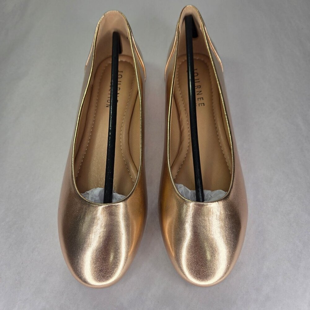 Journee Collection Kavn Comfort Insole Slip on Round Toe Ballet Flats